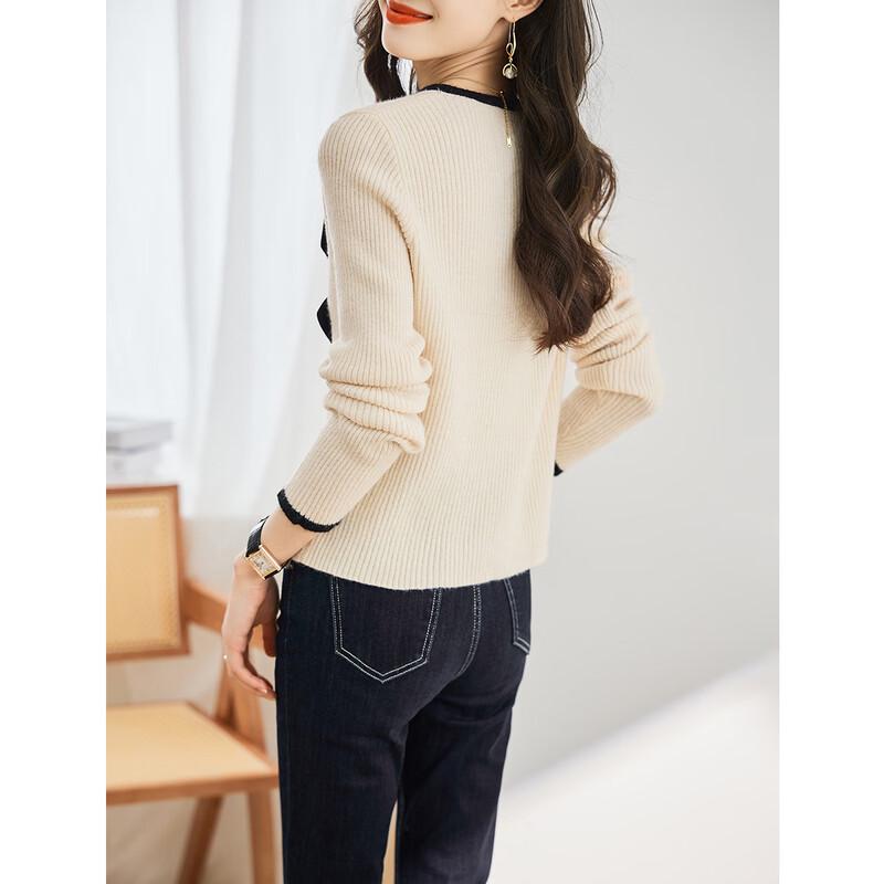 Firstview Women's V-Neck Long Sleeve Sweater