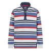 Lazy Jacks Mens Striped Quarter Zip Sweatshirt