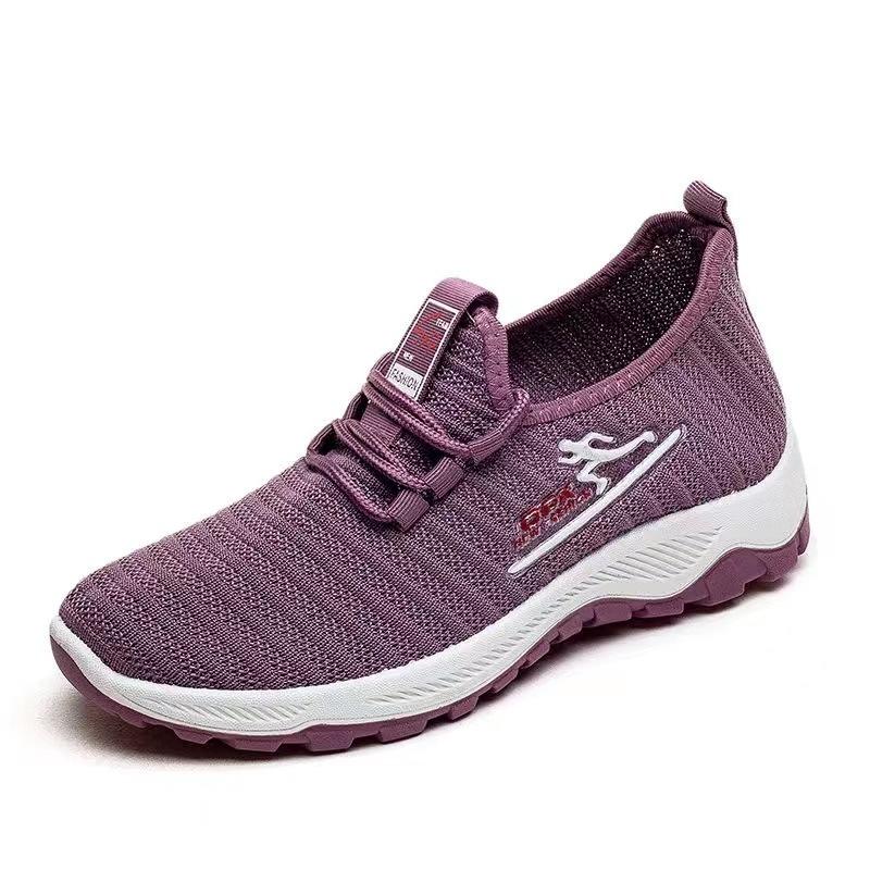 Nové ležérní tenisky Flyknit Dámské Lehké Měkká podrážka Boty pro maminky Módní Kokosové boty