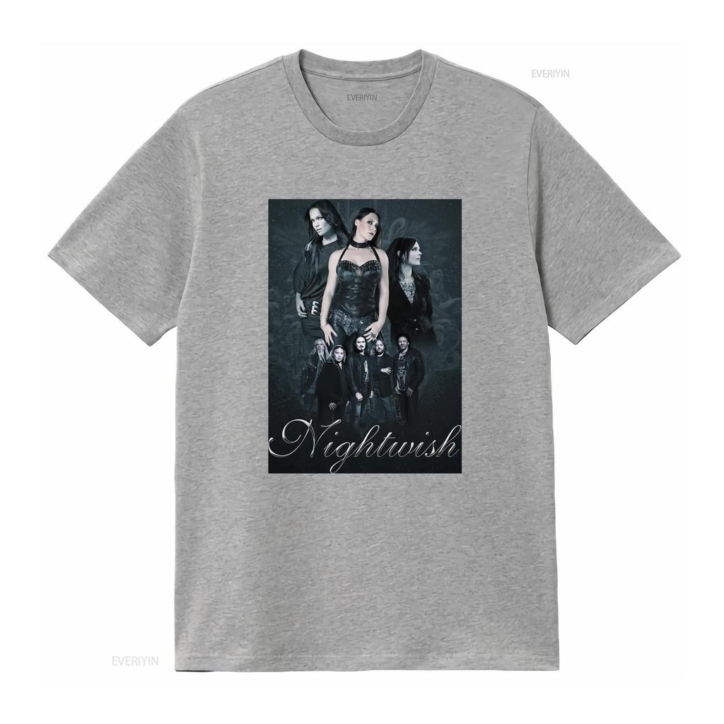 Nightwish Band Members Cotton Black T Shirt for Men in All Sizes vintage Washed Versatile Top For Everyday Wear