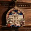 250th Anniversary Commemorative Gift 250 USA Christmas Ornament, United States 1776-2026 Tree Patriotic Decor Keepsake, Acrylic Holiday Hanging