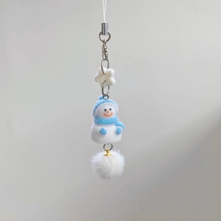 Premium Soft Plush Snowman Keychain Featuring Plush Texture For Christmas Decors Key Accessory Bag Charm Gift Fashionable