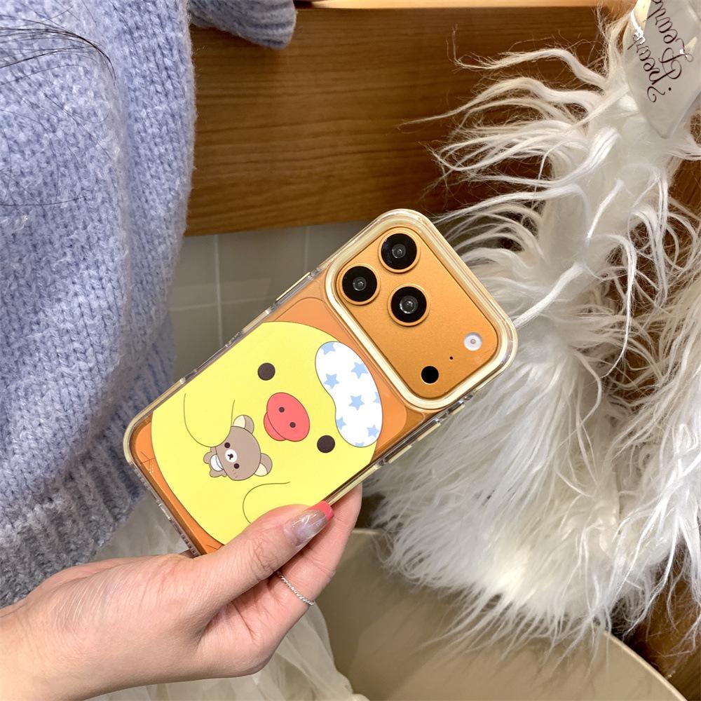 Rilakkuma Chick iPhone 14/13/12/11 ProMax Anti-Fall Case