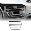 Kohlefaser-Stil Mittelkonsolen-CD-Panel-Rahmen für Hyundai i20 2015-2020 Innendekoration