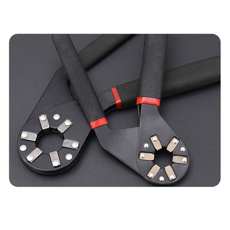 6/8In Multifunctional Adjustable Universal Wrench With Chrome Craftsman Wrench Grip Multifunctional Repair Hand Tool