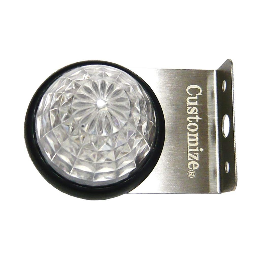 Marker Lamp, Stay, Truck Supplies, Bus Marker, L-Shaped Stay, Stainless Steel, Set of 2, 4, 6 Pieces (4)