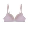 French Thin Lace Underwear Small Chest Push-up Sexy Bra Without Steel Ring Adjustable Girl Bra