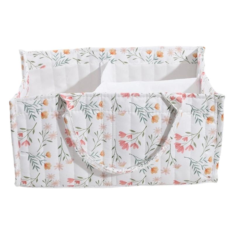 Compact Diaper Storage Basket Cotton Nursery Organizer Baby Clothes Storage Basket For Odor Control And Space Saving