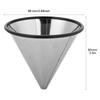 Coffee Filter Reusable Stainless Coffee Filter YJ‑99A3 Stainless Steel Coffee Filter Tea Coffee Dripper Coffee Mesh Strainer