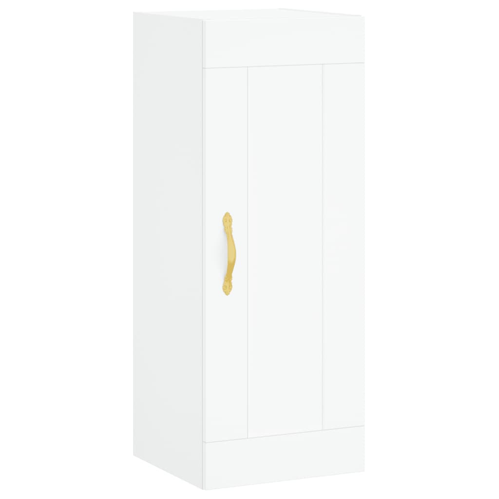 Highboard White 34.5x34x180 cm Particleboard