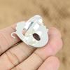 Natural African Amethyst 925 Silver Promise Flower Adjustable Ring For Women