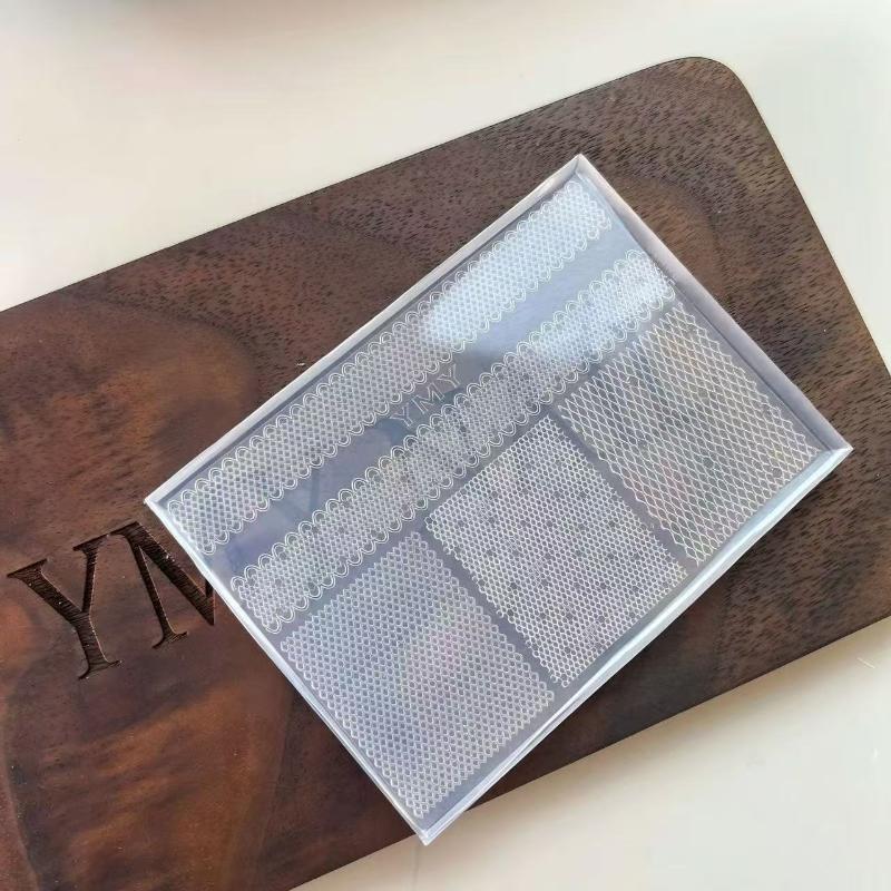 3D Silicone Nail Mold Diy Relief Lace Ribbon Templates For Nails Jewelry Crafts Transparent Nails Mold Nail Art Decoration