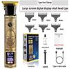 Rechargeable Electric Men's Hair Clipper: Waterproof, Special Carving Design
