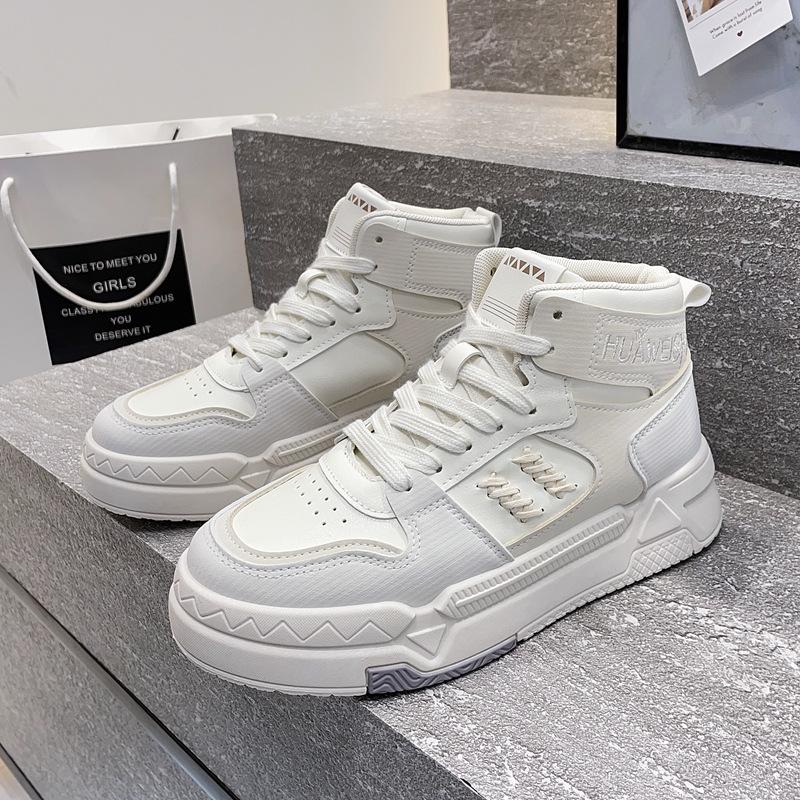 

Campus style high-top board shoes autumn shoes women s 2025 new high-value student ins versatile sports and leisure shoes 40