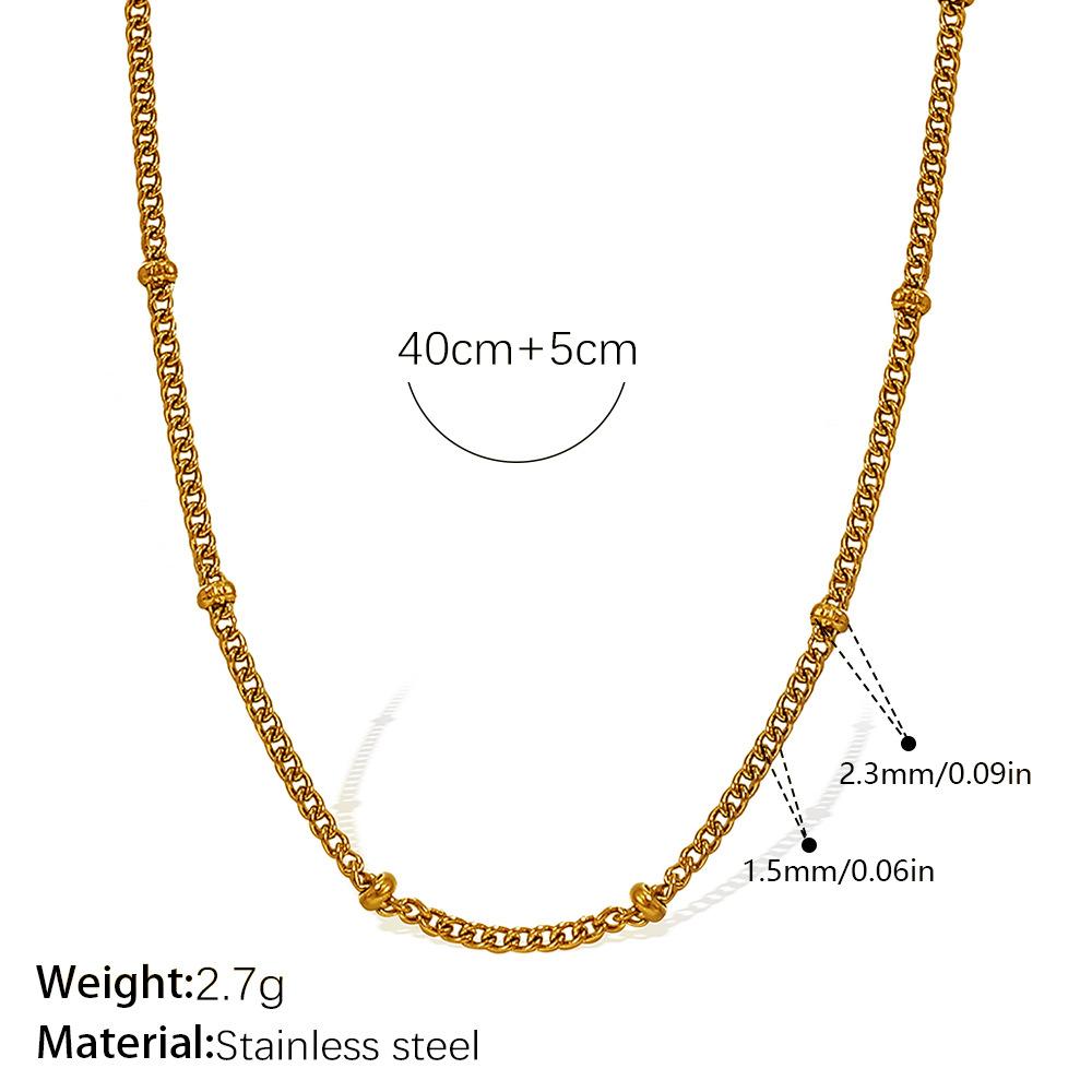 Vielseitig Und Vielfältig Kette Schlangenknochen Geprägt Kettenstil Halskette Verdrehte Kette Edelstahl Vergoldet Personalisiert Frau