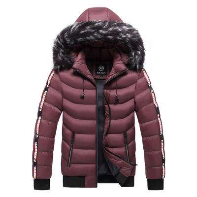 Cotton Jacket Men's Winter Hooded Coat Men's Casual Cashmere Korean Cotton-padded Jacket