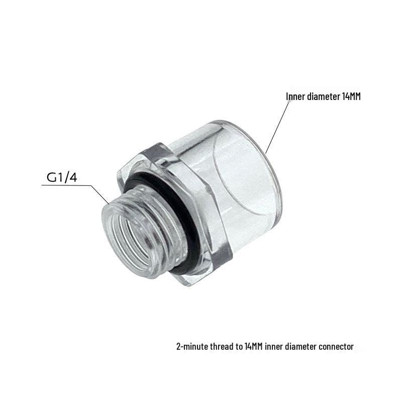 Water Cooling DIY PC Pipe Fittings: Elbow/Tee/Straight & 90°/45° Connectors for Heat Dissipation