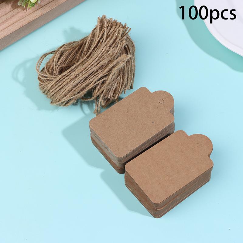

Handmade With Love Gift Tags, Kraft Paper Hang Tags With Strings – Garment Labels, Candy Cookie Display Packing Cards 30pcs кофейный