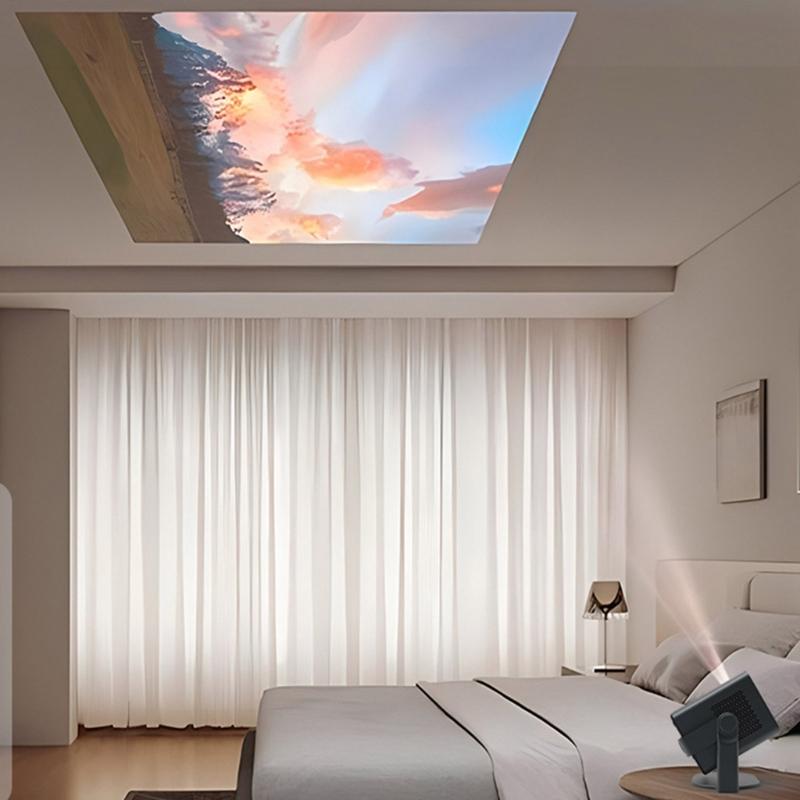 Tabletop Projector Holder Stand with 360Degree Flexible Adjustment and Metal Projector Desk Bracket Safe