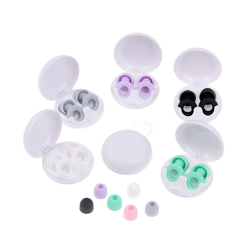 Silicone Earplugs For Sleep Insulation Dormitory Study Nap Time Noise Reduction Airplane Decompression Sleep Swimming Etc
