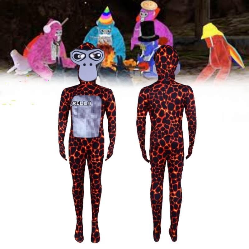 Gorilla Tag Game Cosplay Lava Gorilla Costume Performance Suit For Stage Play