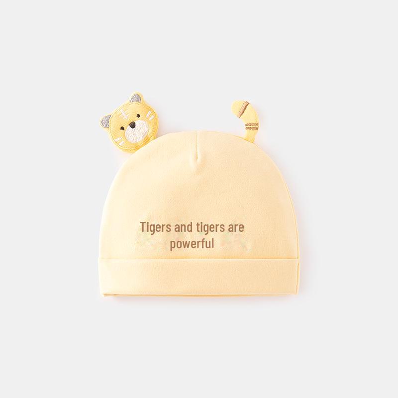 

Двухслойная бархатная шапочка для новорожденного с вышивкой, 0-6 месяцев, на весну и осень