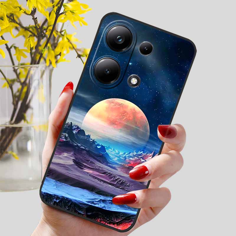 For Xiaomi Redmi Note 13 Pro 4G Case Black Silicon TPU Shockproof Soft Cover For Redmi Note13 4G 2024 Protect Capa 13Pro Coque