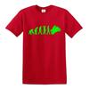 Evolution of man to kawasaki tshirt ninja motorbike super bike mens ladies top