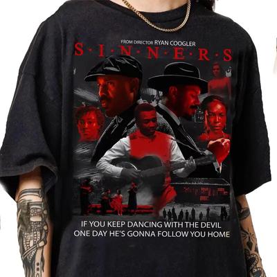 The Sinner Movie Tshirt Unisex Horror Action Film Tshirt Heavyweight Pure Cotton Streetwear Fan Gift Gothic Yk Top