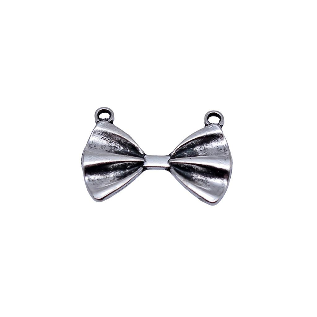 Double Hole Bow Connectors Cute Ribbon Charms For Earring And Bracelet Making