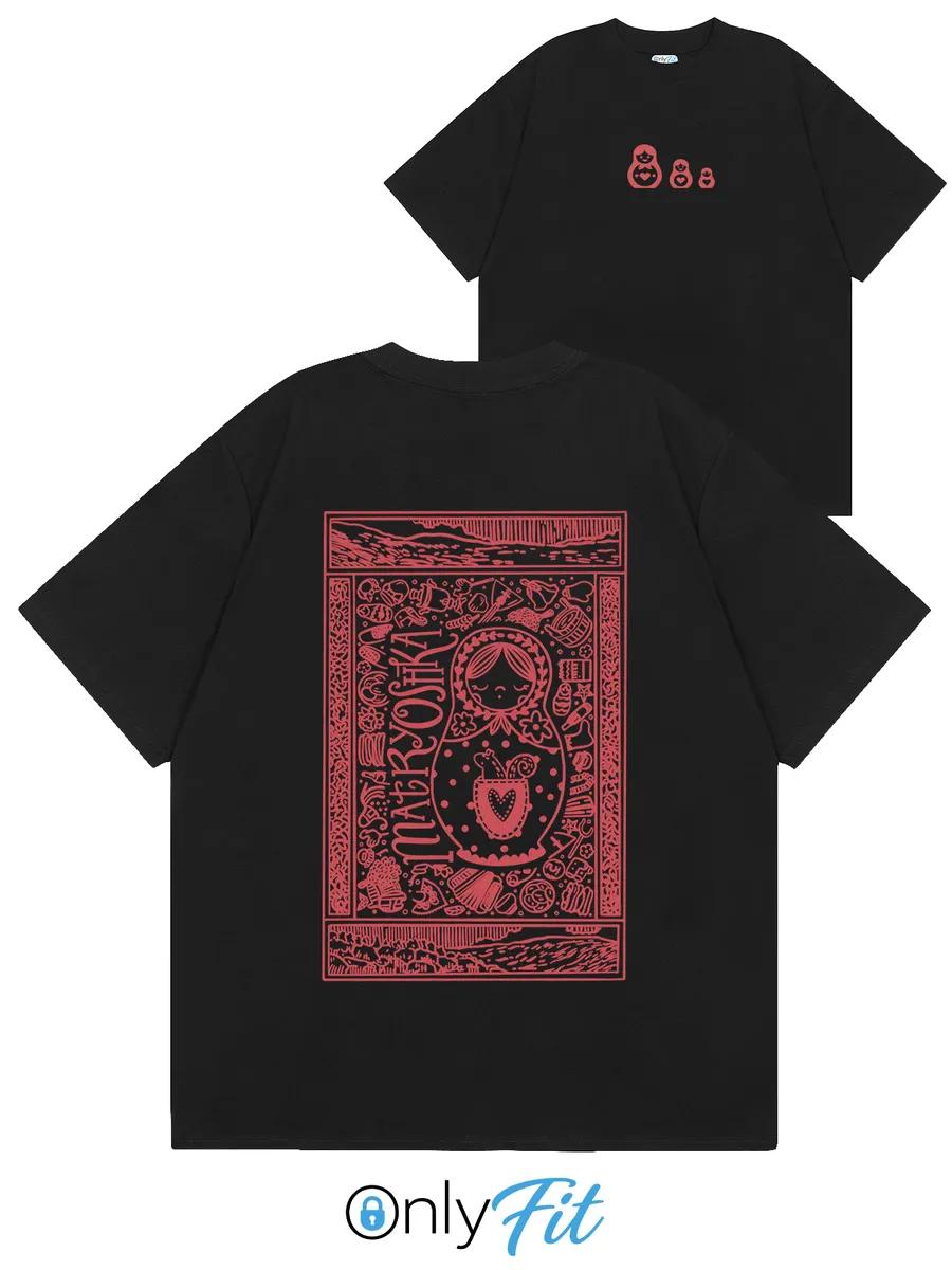 Хлопковая оверсайз футболка CORTEIZ x SUPREME с принтом 2XL