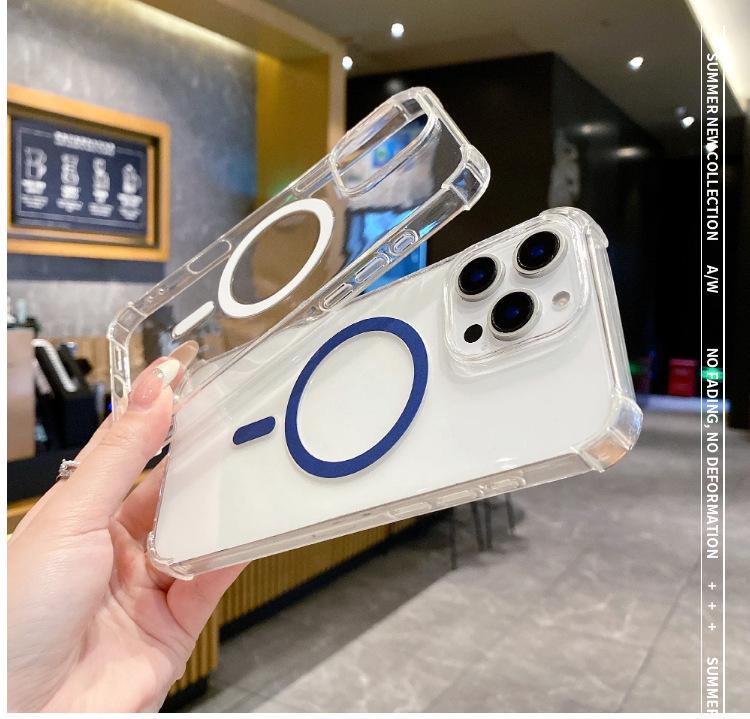 Non-Yellowing Magnetic Rotating Stand for iPhone 17 Air/16 Pro Max/15/14 Case