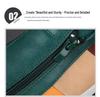 Men's Spring Slip-On Zipper Leather Color Block Casual Low-Top Shoes - Trendy British Versatile Fashion
