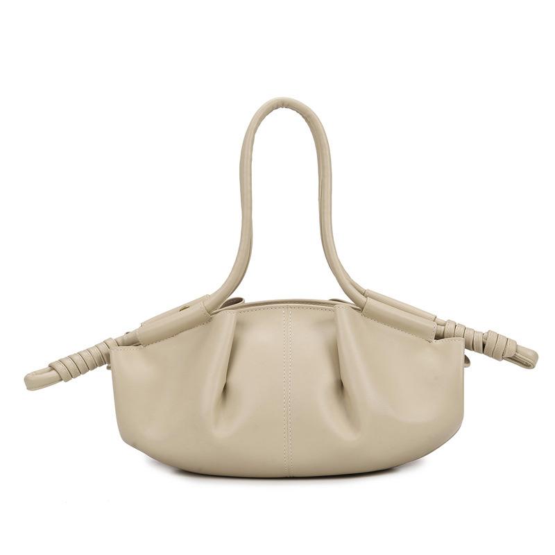 

Сумка кросс-боди новая простая сумка-облако ощущение высокого класса большая вместимость сумка для поездок на работу модная универсальная женская сумочка бежевый