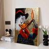 5D DIY Diamond Art Painting Kits for Adults, Donald Duck Wearing Glasses Full Round Crystal Diamond Kits for Beginner for Home Wall Decorate