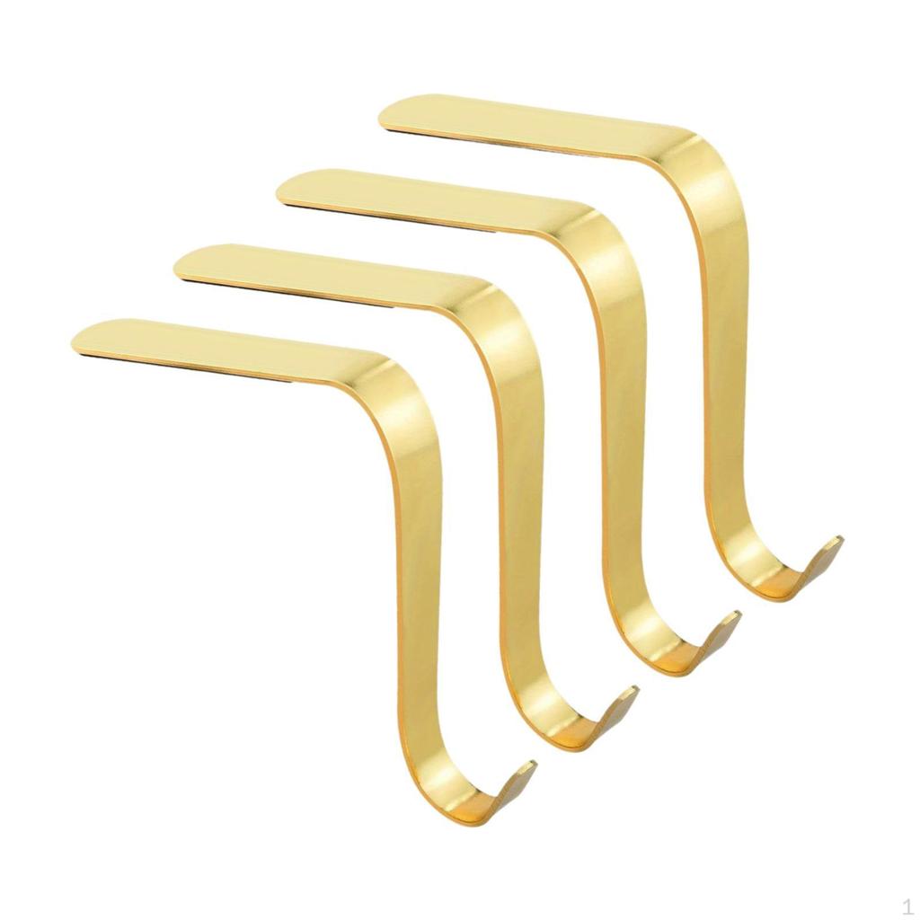 4 Pack of Stocking Hangers for Holiday Decor