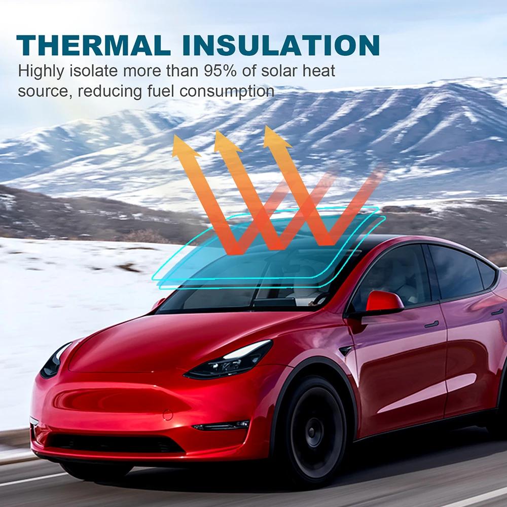 Car Side Window Solar UV Protector Tint Film For Tesla Model Y Model 3 2018 2019 2020 2025 2025 2025 Highland 2025 Accessories