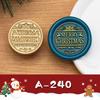 2.5cm Brass Engraved Christmas Wax Seal Stamp Heads for Envelopes & Invitations
