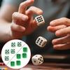 10 Pcs Six Sided Dices Acrylic Dices Board Game Acessories Table Game Dices Glow in Dark Dices for Game
