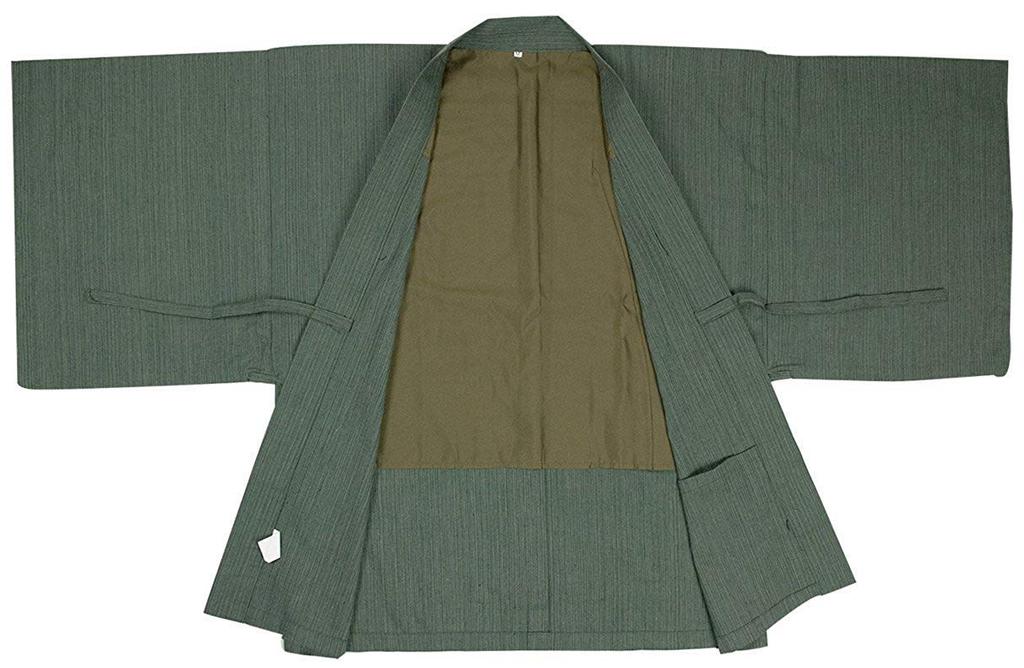 KYOETSU Men's Ryokan Haori Jacket (Size M, Green)