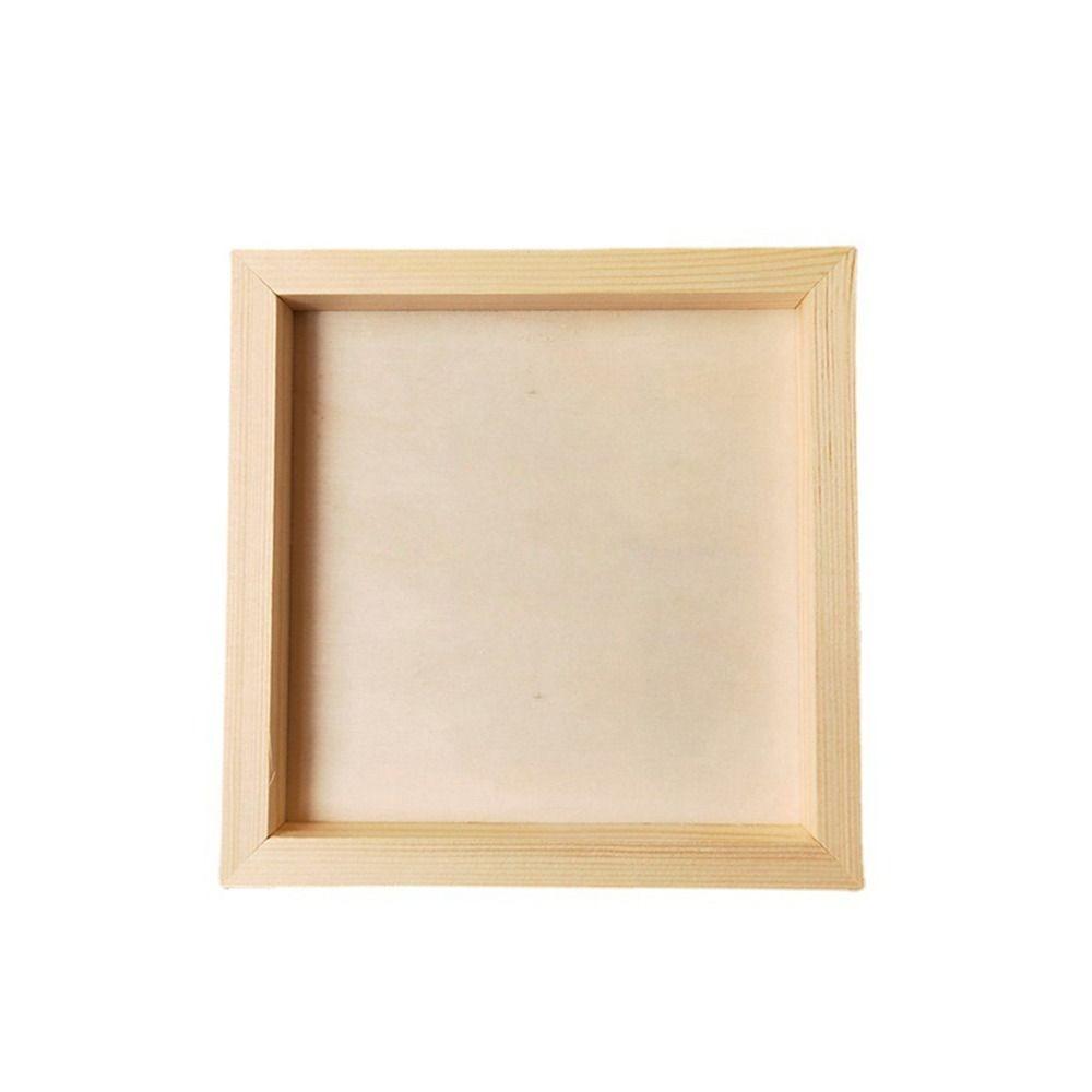 

Art Puzzle Holder DIY Blank Clay Frames Painting Drawing Desktop Ornament Wooden Photo Holders DIY Craft DIY Handcraft