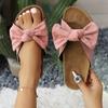 Women Slippers 2026 New Summer Slippers Platform Retro Sandals Fashion Bow Leopard Beach Shoes Women Plus Size Slides Women