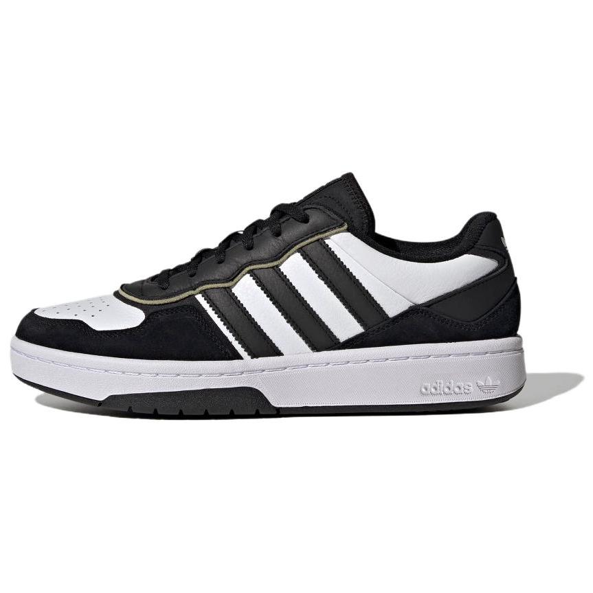 Adidas Originals Courtic Comfortable Versatile Non-Slip Durable Low-Top Skate Shoes Unisex Sneakers Black White JS3034