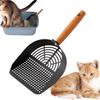 With Hanging Hole Cat Litter Scoop Long Wood Handle Toilet Garbage Picker Litter Box Scooper  Home