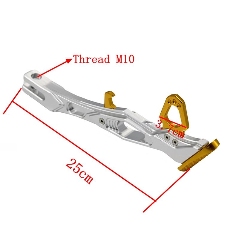 LMoDri CNC Aluminium Alloy Motorcycles Kickstand Kick Side Stand Motorcycle Scooter Street