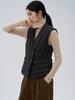 Temperament light and thin V-neck down vest women wear fashionable and thin casual white duck down top in autumn and winter