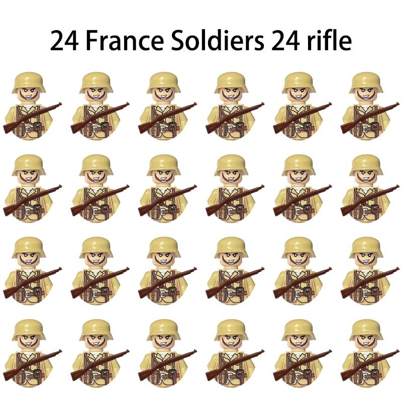 Children's Toys World War II Military Soldiers Mini Action Figures Toy Boy Christmas Gift