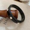 Geometric Resin Bangle: Trendy European-American Fashion Bracelet for Women