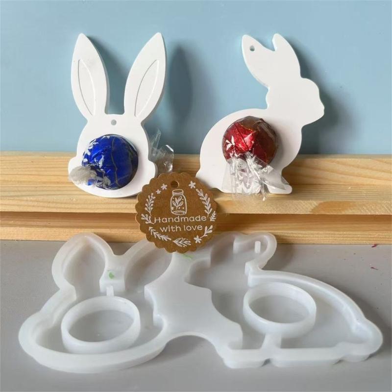 Lebensmittelechtes Silikon Osterhasen Sitzende Hasen Form Für Kerzenherstellung Heimdekoration Handwerkskunst