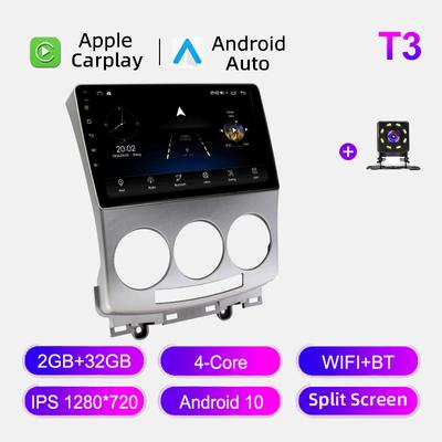 Autorádio Android Auto Carplay pro Mazda 5 2005-2010 Multimediální přehrávač Hlavní jednotka Stereo GPS Navigace BT WIFI 2+32GB